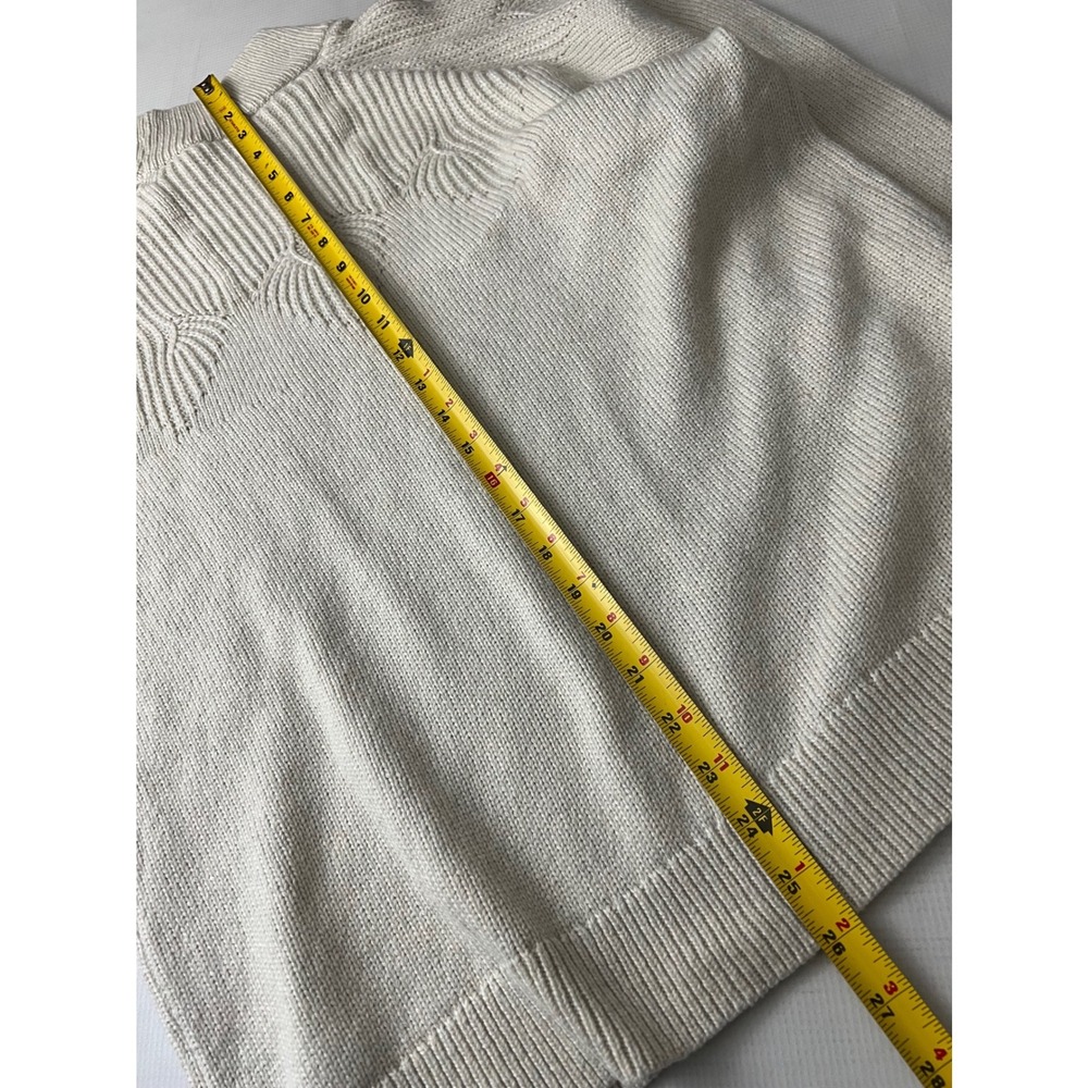 Tentree Highline Pointelle Sweater Women XL Mock Neck Wool‎ Blend - Picture 6 of 10